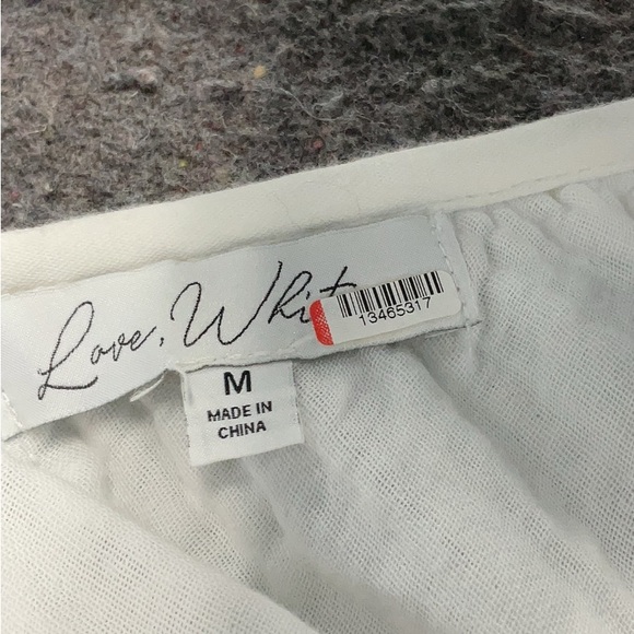 Solid White Wrap Dress Spring Puff Sleeves Cotton Gauze XS Small Medium Large - Picture 6 of 6